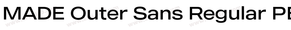 MADE Outer Sans Regular PERSONAL USE字体转换